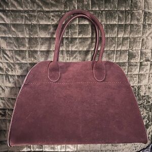 Elegant Chocolate Microsuede Women's Tote Bag